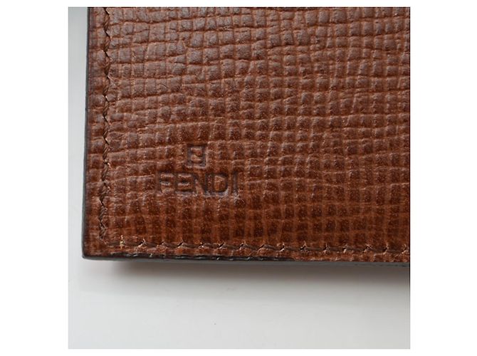 Zucca Fendi Bi-fold Geldbörse in Beige Brown Braun - Ansicht 13