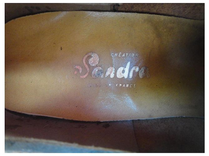 Autre Marque Scarpe Derby Sandra Vintage Anni '70 Marrone - vista 5