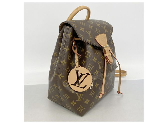 Zaino Louis Vuitton Monogram Montsouris NMPM Marrone - vista 2