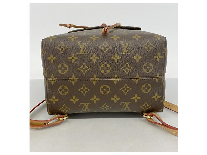 Zaino Louis Vuitton Monogram Montsouris NMPM Marrone - vista 3