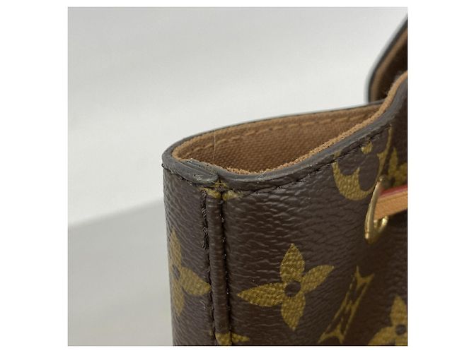 Zaino Louis Vuitton Monogram Montsouris NMPM Marrone - vista 7