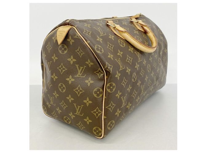 Borsa Louis Vuitton Monogram Speedy 35 Marrone - vista 2