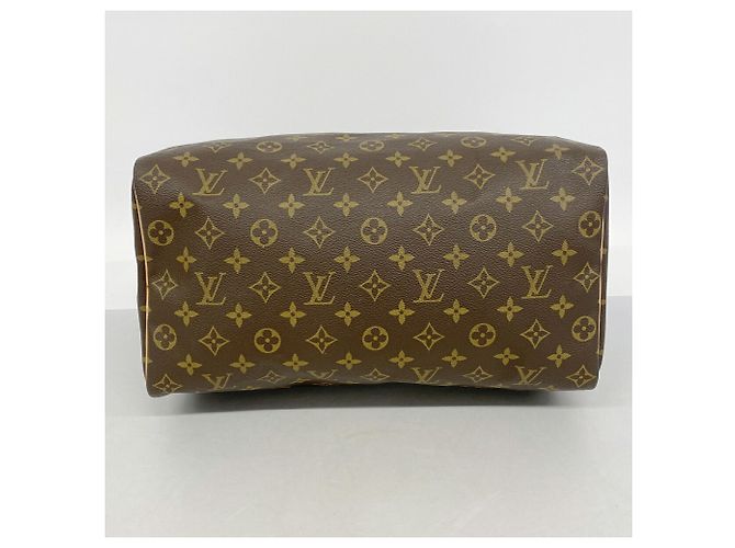 Borsa Louis Vuitton Monogram Speedy 35 Marrone - vista 3