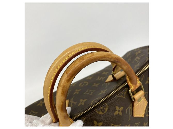 Borsa Louis Vuitton Monogram Speedy 35 Marrone - vista 9
