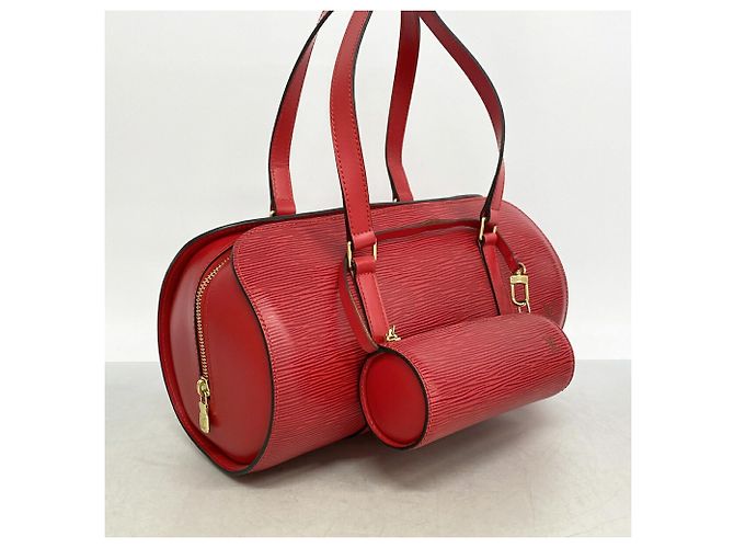 Borsa Louis Vuitton Epi Soufflot Rosso - vista 2