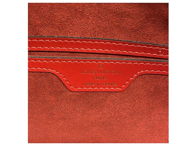 Borsa Louis Vuitton Epi Soufflot Rosso - vista 5