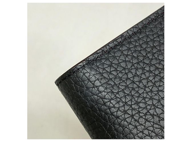 Portafoglio Louis Vuitton Tri-fold in Hot Pink e Noir Nero Rosa - vista 5
