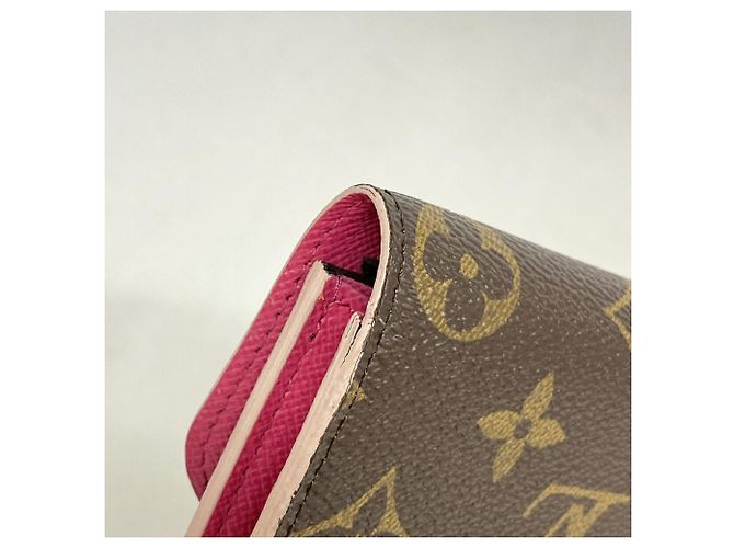 Louis Vuitton Monogram Portefeuille Emilie Long Wallet Marrone Rosa - vista 8
