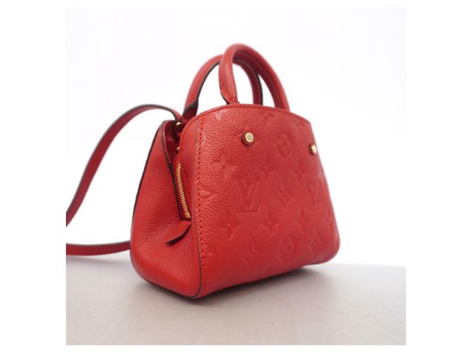 Borsa Louis Vuitton Monogram Empreinte Montaigne Nano Fuschia - vista 2