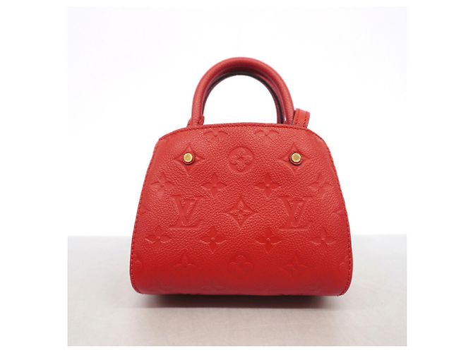Borsa Louis Vuitton Monogram Empreinte Montaigne Nano Fuschia - vista 9