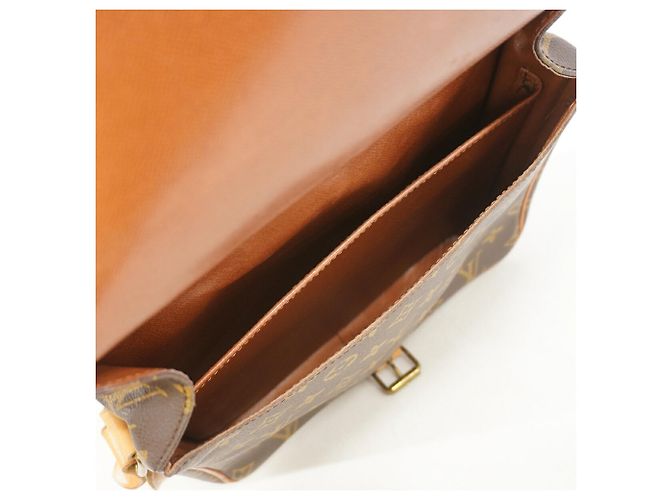 Borsa a tracolla Louis Vuitton Monogram Cartouchiere GM Marrone - vista 4