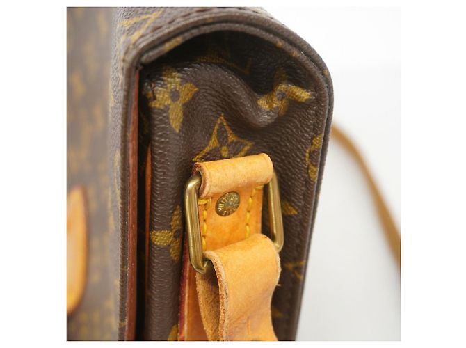 Borsa a tracolla Louis Vuitton Monogram Cartouchiere GM Marrone - vista 9