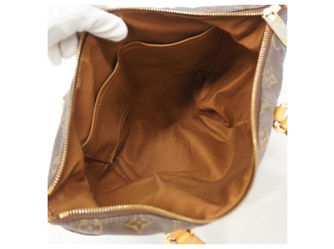 Borsa Tote Louis Vuitton Monogram Totally PM Marrone - vista 4