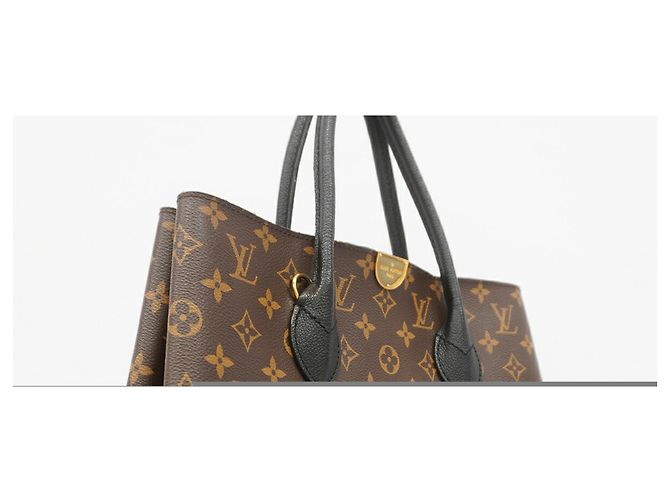 Borsa Louis Vuitton Monogram Flandrin Marrone Nero - vista 2