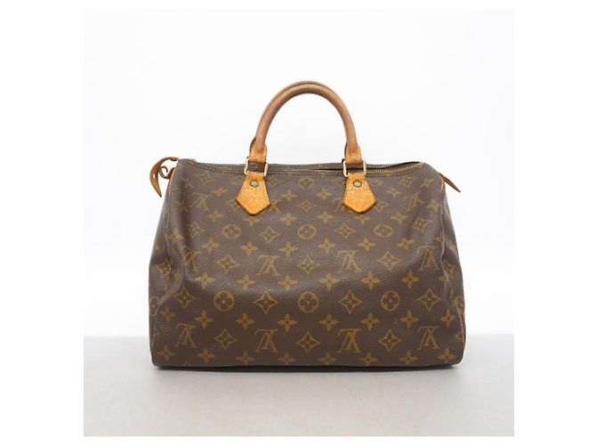 Borsa Louis Vuitton Monogram Speedy 30 Marrone - vista 14