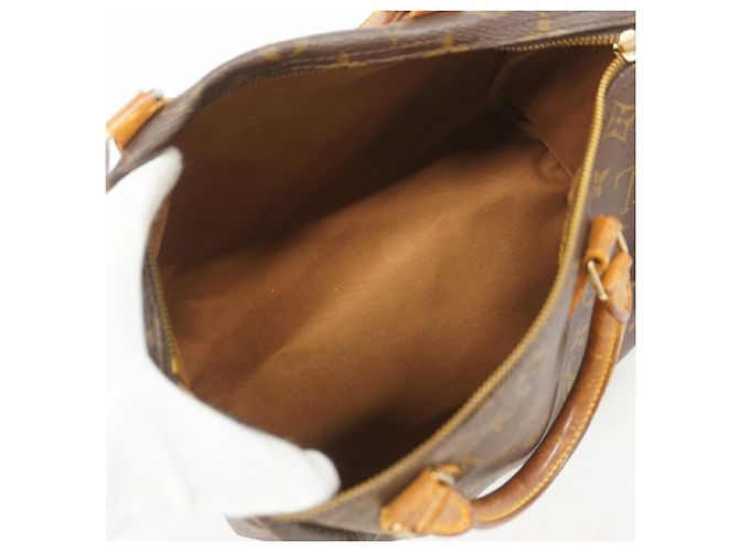 Borsa Louis Vuitton Monogram Speedy 30 Marrone - vista 4
