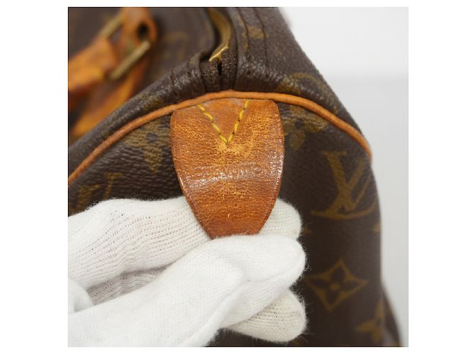 Borsa Louis Vuitton Monogram Speedy 30 Marrone - vista 5