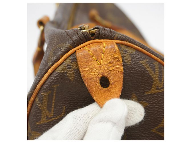 Borsa Louis Vuitton Monogram Speedy 30 Marrone - vista 8
