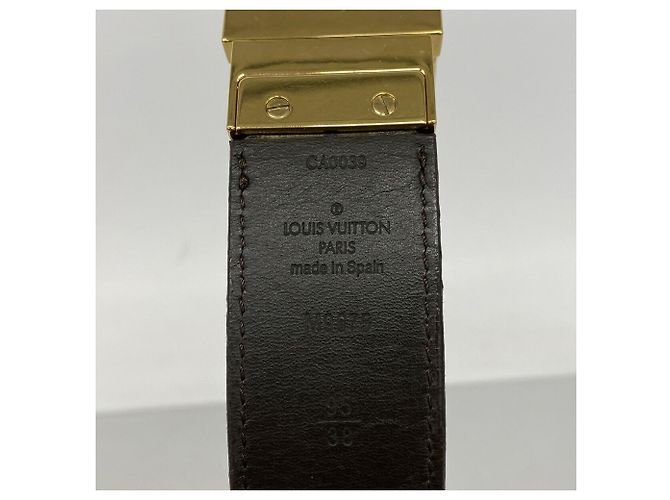 Cintura Louis Vuitton Damier Infini Boston Marrone scuro - vista 2