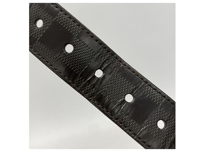 Cintura Louis Vuitton Damier Infini Boston Marrone scuro - vista 4