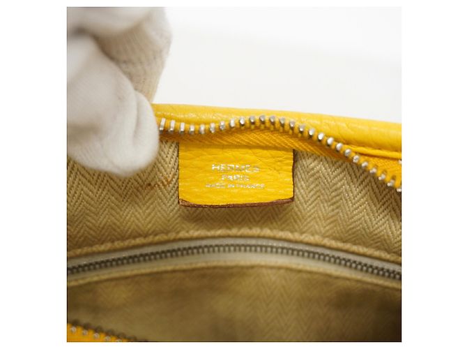 Hermès Borsa a tracolla gialla Hermes Giallo - vista 5