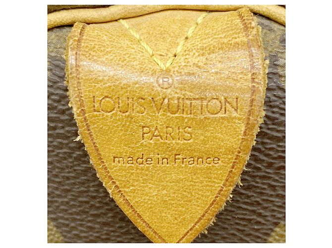 Borsa Louis Vuitton Monogram Speedy 30 Marrone - vista 5