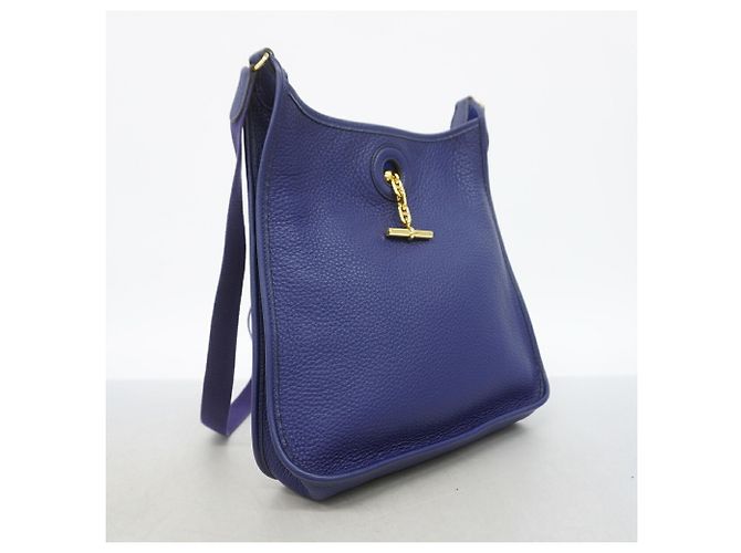 Hermès Borsa a tracolla Hermes Vespa PM Blu navy - vista 2