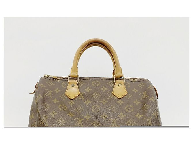 Borsa Louis Vuitton Monogram Speedy 30 Marrone - vista 14