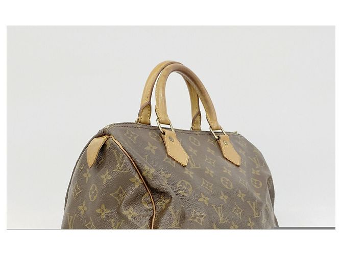 Borsa Louis Vuitton Monogram Speedy 30 Marrone - vista 2