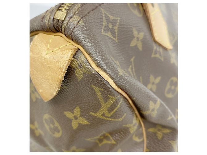 Borsa Louis Vuitton Monogram Speedy 30 Marrone - vista 8