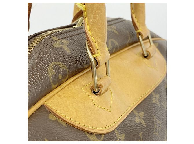 Borsa Louis Vuitton Monogram Deauville Marrone - vista 9