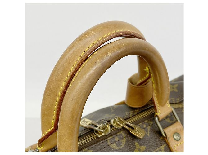Louis Vuitton Boston Monogram Keepall 50 Marrone - vista 11