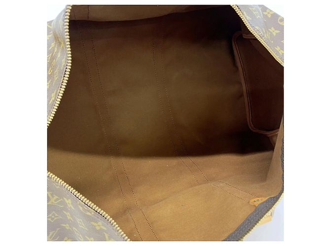Louis Vuitton Boston Monogram Keepall 50 Marrone - vista 4