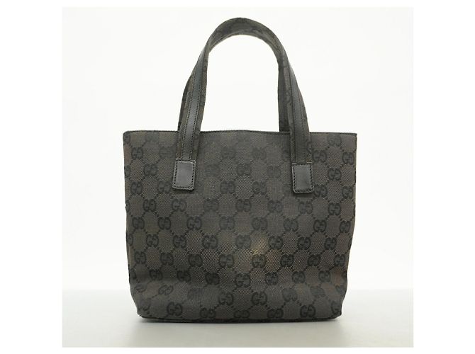 Borsa a mano Gucci in tela nera Nero - vista 10