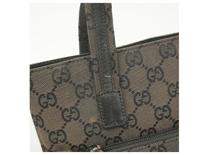 Borsa a mano Gucci in tela nera Nero - vista 7