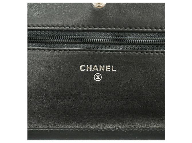 Portafoglio a spalla con catena Boy Chanel in pelle d'agnello nera Nero - vista 5