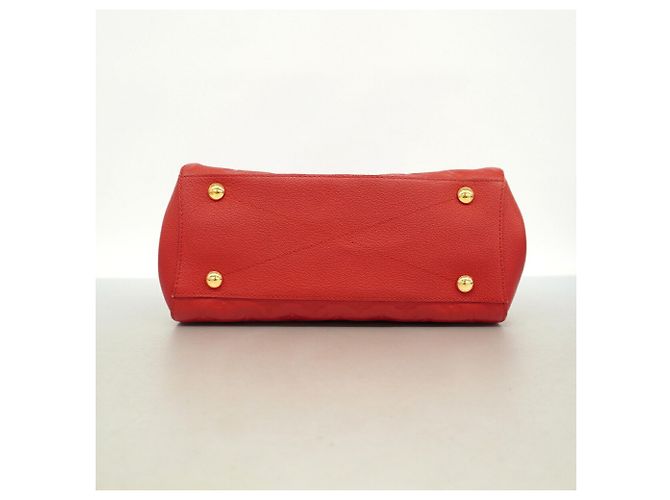 Bolso Louis Vuitton Monogram Empreinte Montaigne MM Fucsia - vista 3