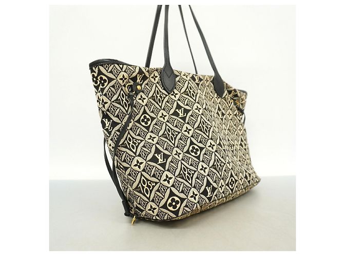 Borsa Tote Louis Vuitton Monogram Jacquard Marrone Nero - vista 2