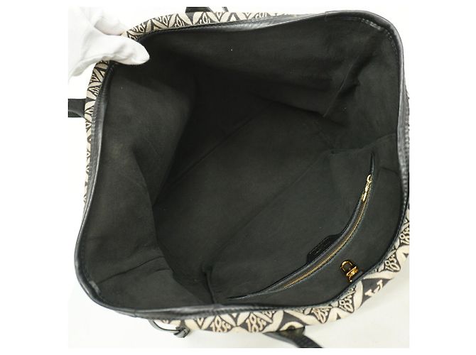 Borsa Tote Louis Vuitton Monogram Jacquard Marrone Nero - vista 4