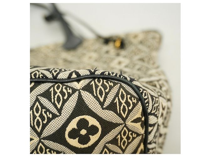 Borsa Tote Louis Vuitton Monogram Jacquard Marrone Nero - vista 6