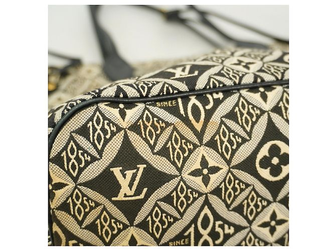 Borsa Tote Louis Vuitton Monogram Jacquard Marrone Nero - vista 7