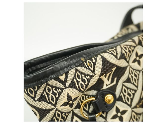 Borsa Tote Louis Vuitton Monogram Jacquard Marrone Nero - vista 9