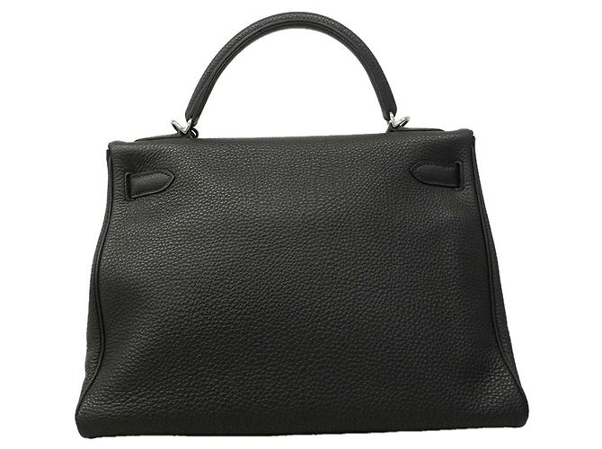Hermès Borsa Hermes Kelly 32 in pelle Togo Nero - vista 12
