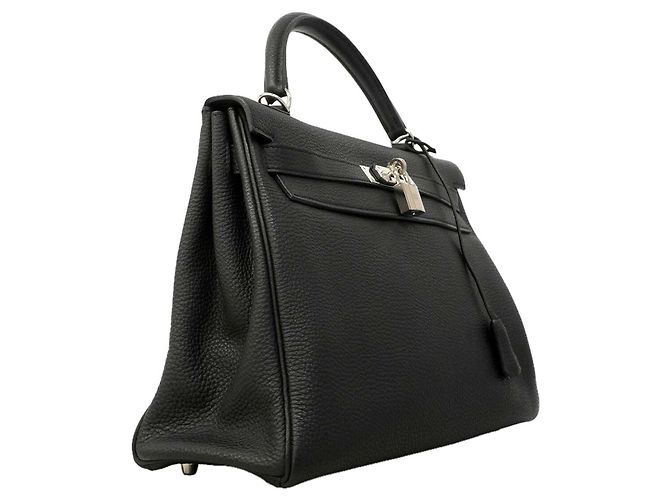 Hermès Borsa Hermes Kelly 32 in pelle Togo Nero - vista 2