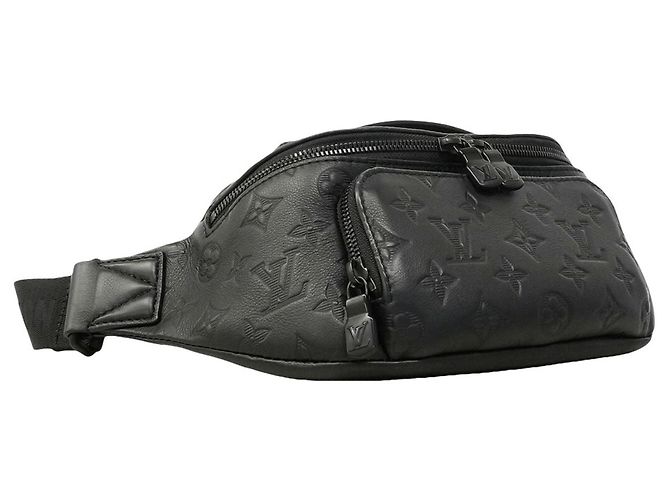 Sac banane Louis Vuitton Monogram Shadow Rush Noir - vue 2