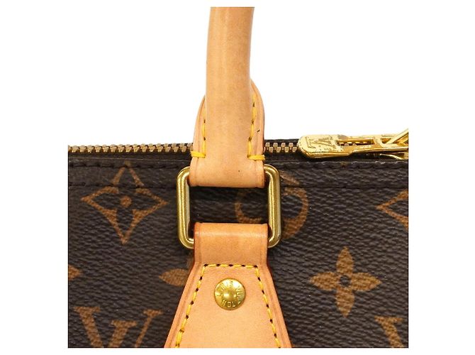 Borsa Louis Vuitton Monogram Speedy Bandoulière 25 Marrone - vista 12