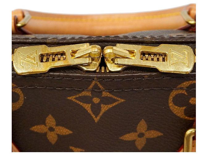 Borsa Louis Vuitton Monogram Speedy Bandoulière 25 Marrone - vista 13