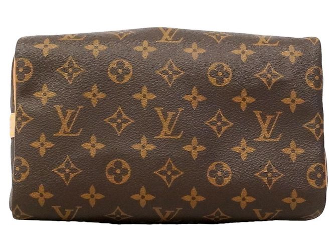 Borsa Louis Vuitton Monogram Speedy Bandoulière 25 Marrone - vista 3
