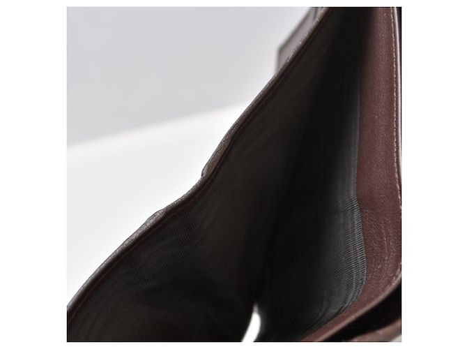 Cartera Gucci bi-fold en cuero marrón oscuro - vista 11