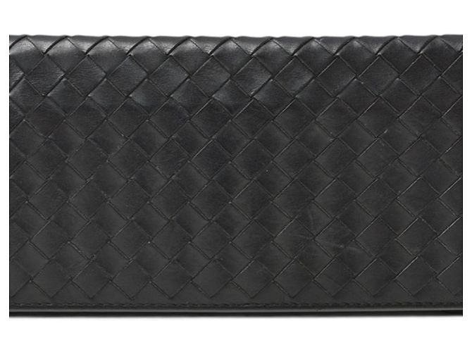 Porte-monnaie Bottega Veneta en Noir et Khaki Kaki - vue 2